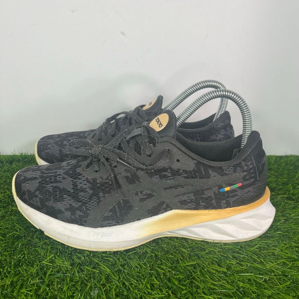 Asics Womens Roadblast Tokyo Black Running Shoes Sneakers Size 7
